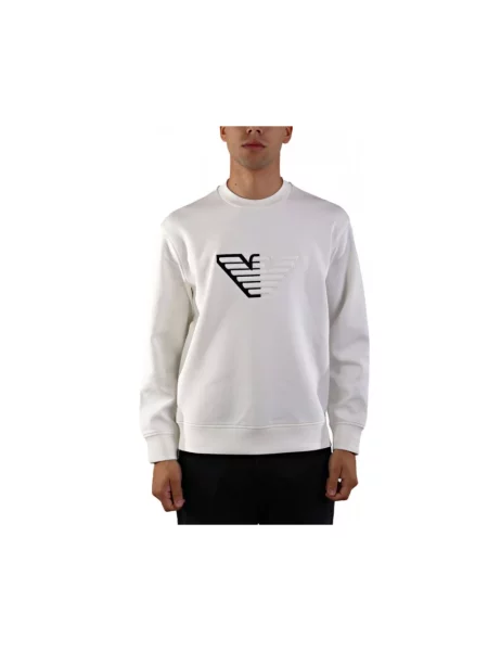 Bluza Emporio Armani z logo biała
