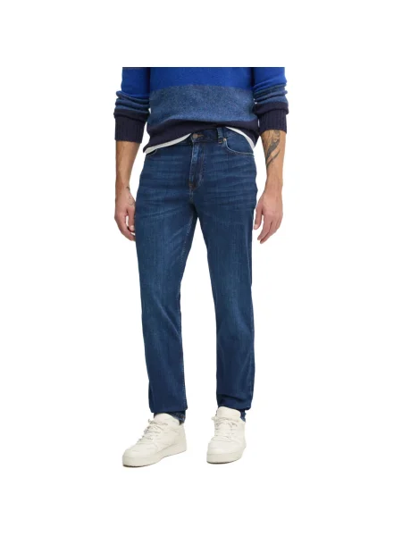 Tommy Hilfiger Farmer Denton Sötétkék Straight Fit kék