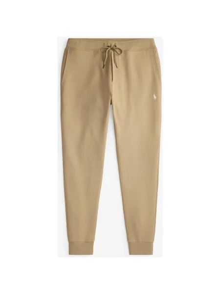 Spodnie Ralph Lauren Double Knit jasnobrązowe S brązowe