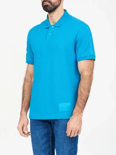 Поло Armani Exchange блакитне