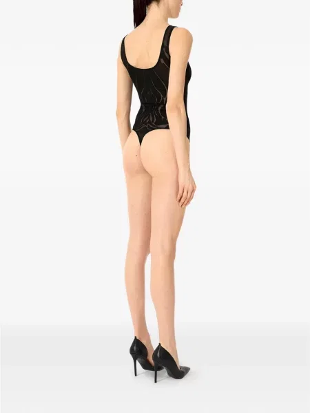 Αμανικας κορμάκι Wolford μαύρο
