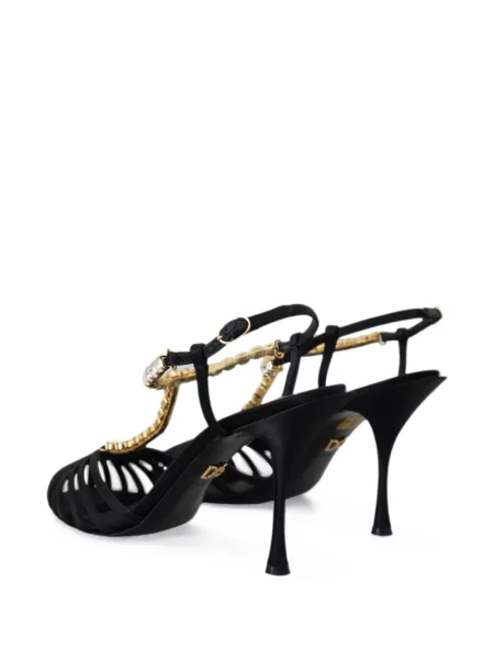 Sandale Dolce & Gabbana cu bretele negru