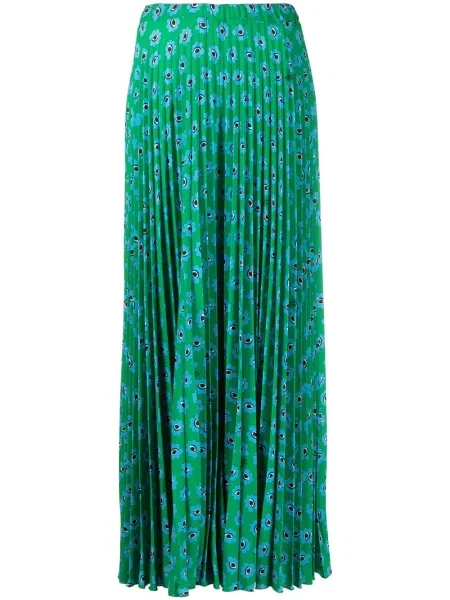 Spodnie Alessandro Enriquez z nadrukiem plisowane zielone