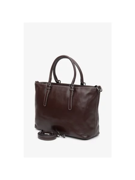 Кожаная сумка Estro коричневая