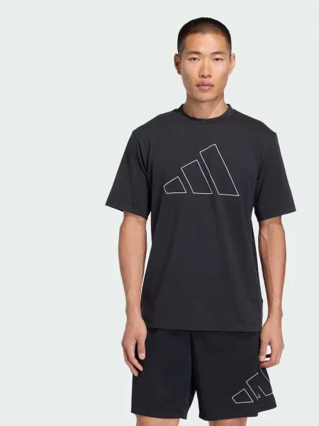 Футболка спортивна adidas перероблений чорний