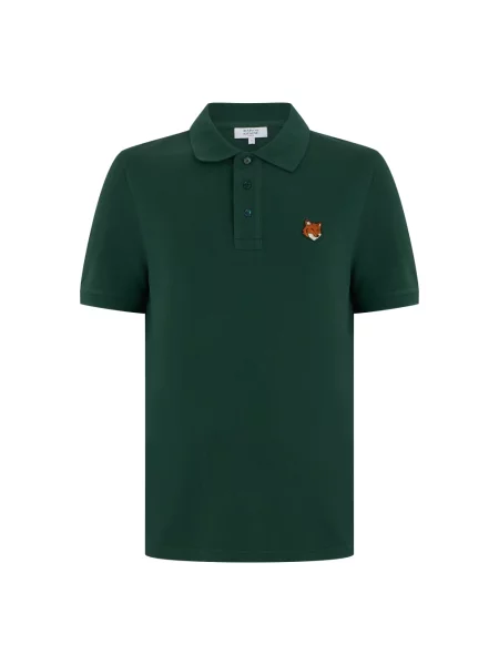 Koszulka polo Maison Kitsune zielona
