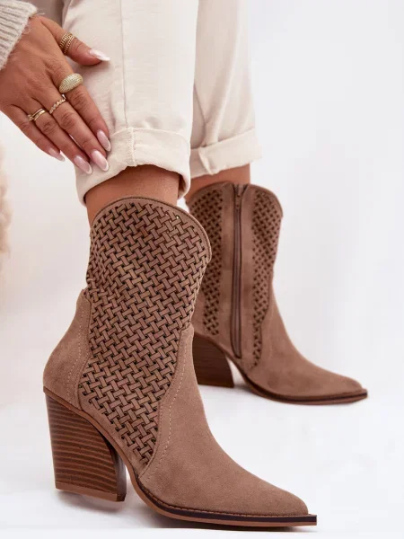 Kotníkové boty Boto hnědé