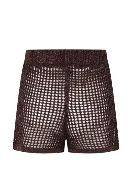 Pantaloni scurți Mc2 Saint Barth plasă maro