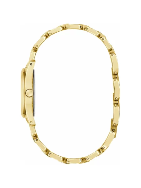 Lniany zegarek Guess żółty