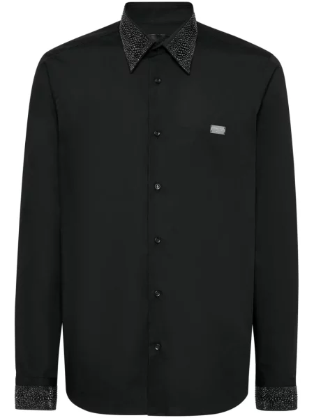 Cămașă Philipp Plein de cristal negru