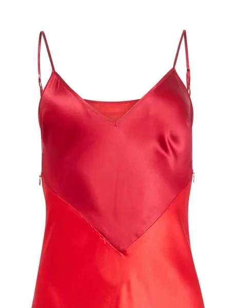 Rochie Fleur Du Mal de mătase de costum roșu