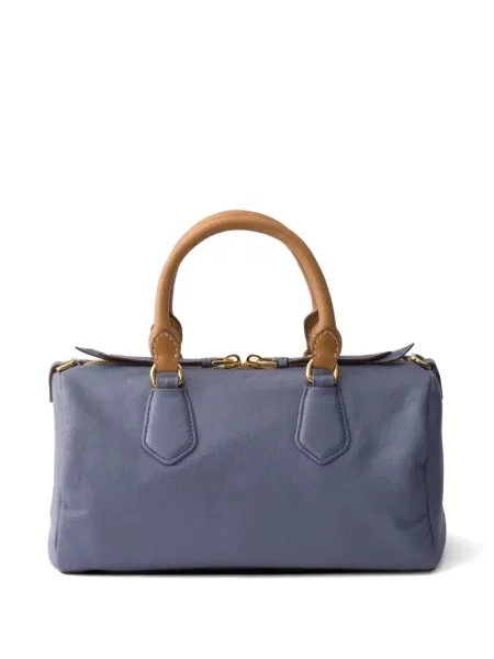 Top Prada din piele albastru