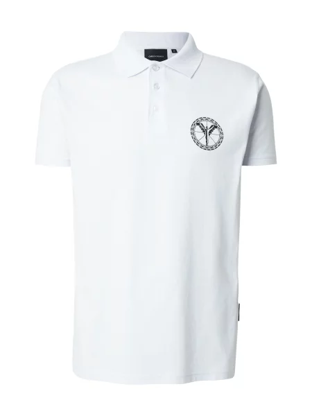 Carlo Colucci Tricou albastru pastel negru