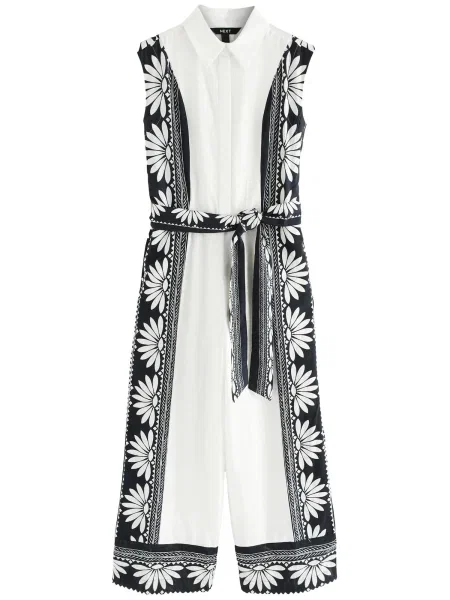 Next Kezeslábas Petite fekete fehér