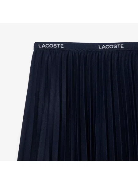 Lacoste Krótka Plisowana Spódnica niebieska