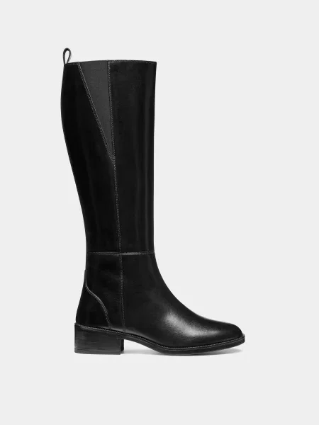 Кожаные сапоги Geox черные