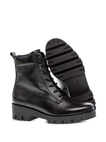 Μποτάκια Gabor με κορδόνια με δαντέλα chunky μαύρο