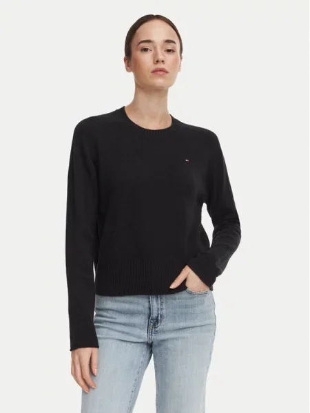Tommy Hilfiger Pulover črna