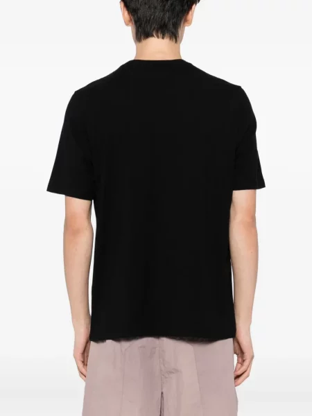 Tricou Maison Kitsune cu broderie negru