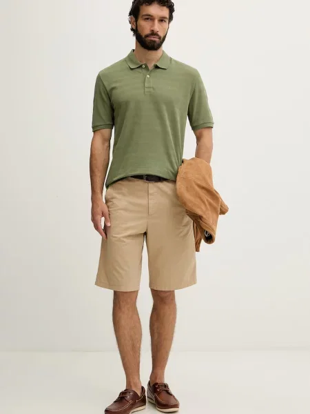 Tricou polo Gant verde