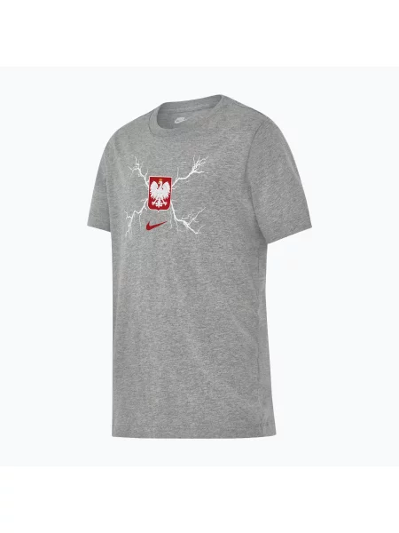 Футбольна футболка Nike Graphic Poland темно-сірий меланж сіра