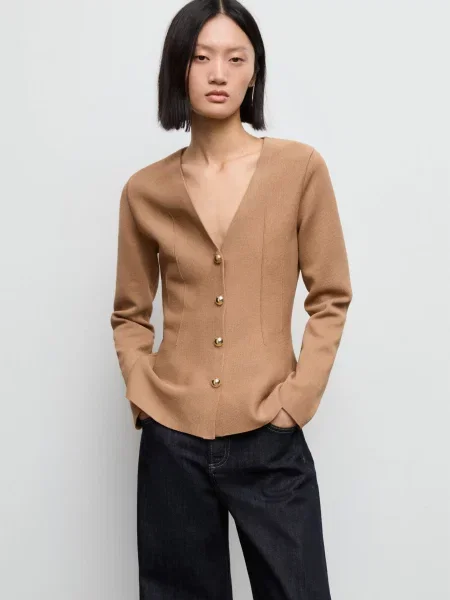 Кардиган MANGO коричневий