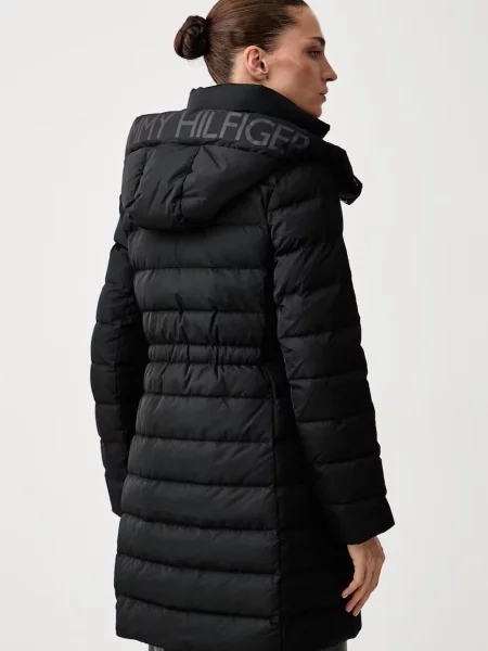 Tommy Hilfiger długa kurtka czarna