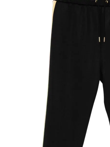 Pruhované běžecké kalhoty Fred Perry černé