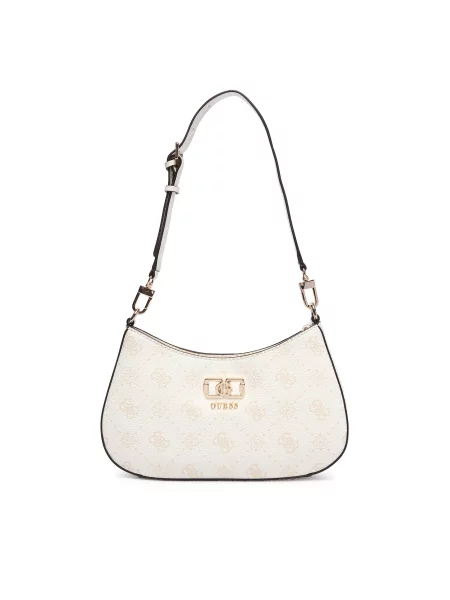Guess Táska Emelie Logo Ekru