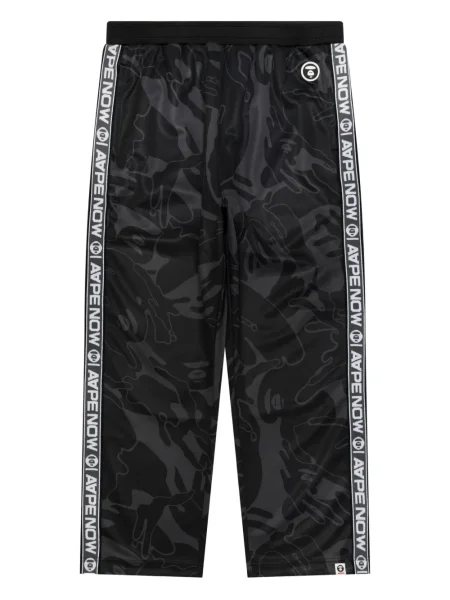 Pantaloni Aape By A Bathing Ape cu model camuflaj negru
