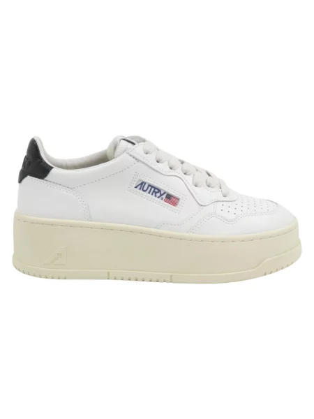 Sneakersy Autry na platformie białe