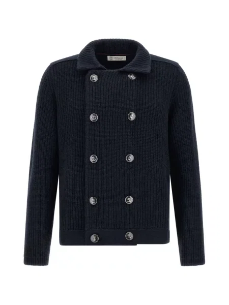 Cardigan Brunello Cucinelli albastru