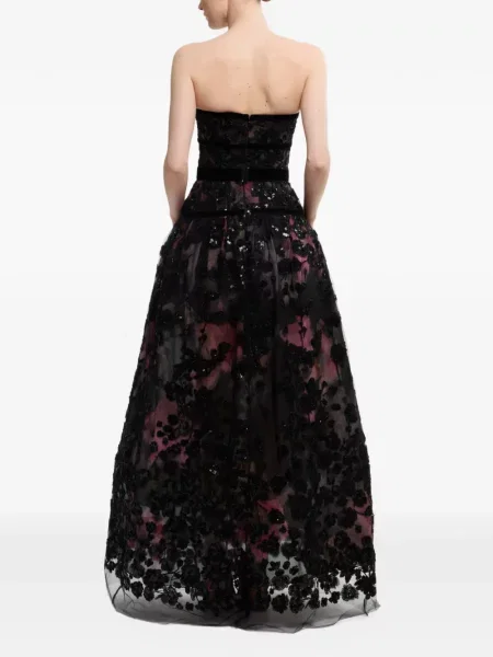Maksi haljina Elie Saab crna