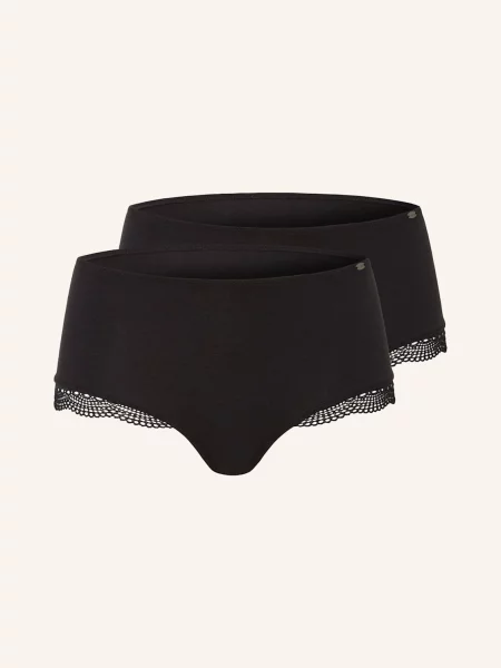 Skiny Majtki Classicotton 2 Szt. schwarz czarne