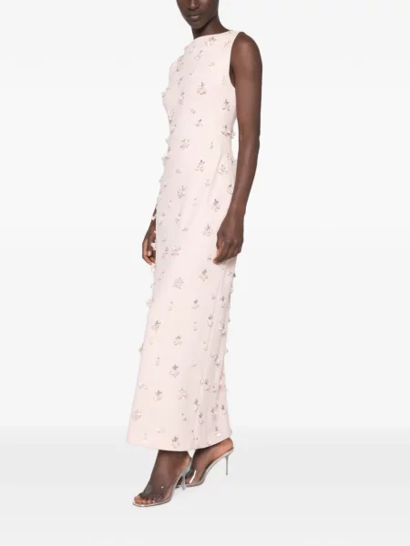 Rochie maxi Simkhai fără mâneci cu model floral roz