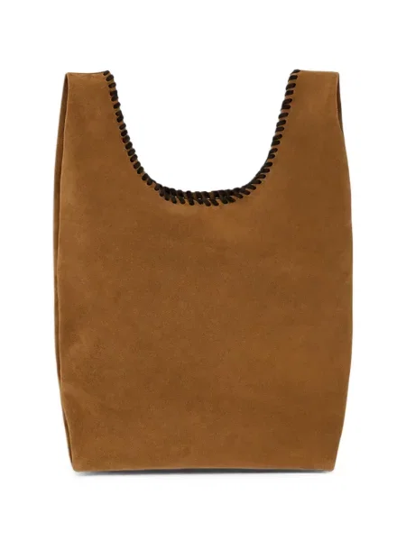 Τσάντα shopper Fortela σουέτ καφέ
