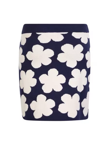 Dzianinowa wielobarwność mały spódnica mini Kenzo niebieska