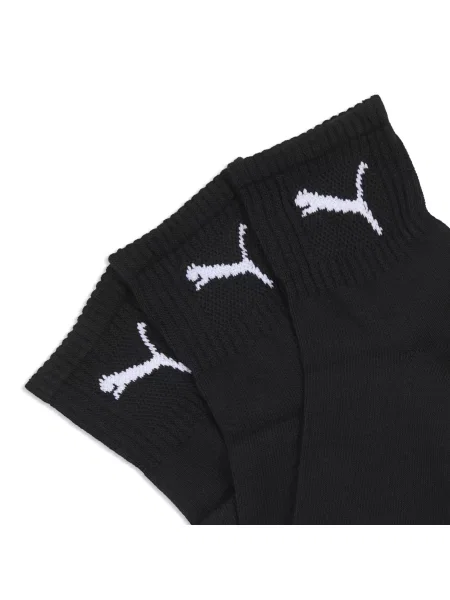 Skarpety z detalem z logo w zestawie 3 szt. model ‘SHORT CREW’ Puma czarne