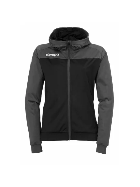 KEMPA Športna jakna antracit / črna bela