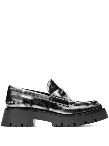 Pantofi loafer Alexander Wang cu autograf negru
