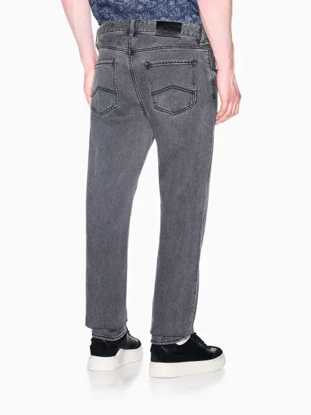 Прямые джинсы Armani Exchange серые