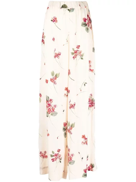 Pantaloni Twinset cu model floral cu imagine