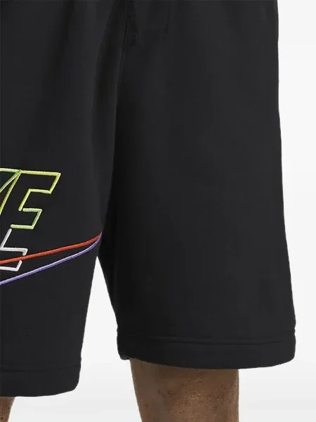 Prugasta vesta Nike s okruglim izrezom od flisa crvena