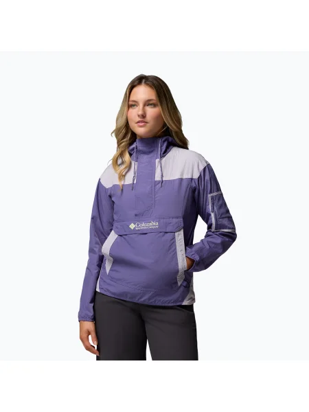 Geacă împotriva vântului pentru femei Columbia Challenger II Windbreaker stormwatch/lavender pearl