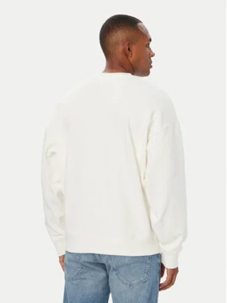 Guess Jeans dukserica za muškarce od pamuka bijela