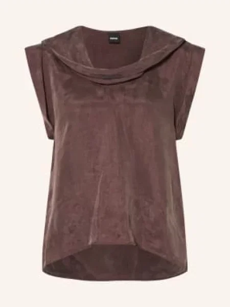 Boss Tričko S Límečkem Bremmi hnědá