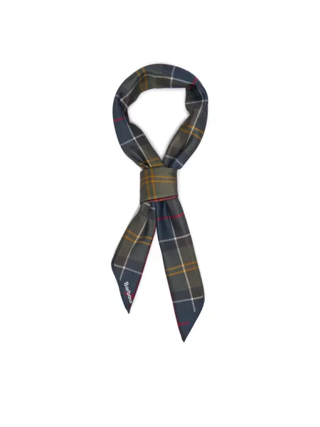 Chusta z nadrukiem z logo model KINSALE' Barbour oliwkowa