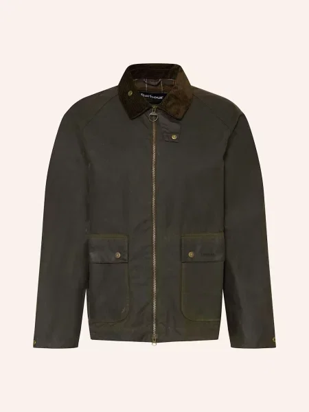 Barbour kurtka Short Bedale Wax Jacket przejściowa zielony