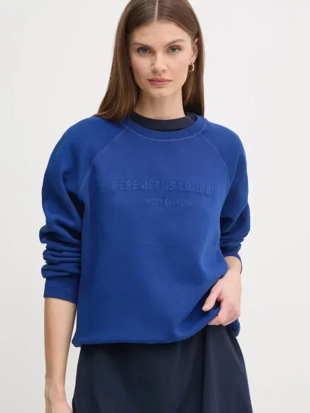 Суитчър Pepe Jeans с принт синьо