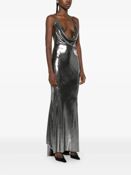 Rochie maxi Roserry de costum argintiu